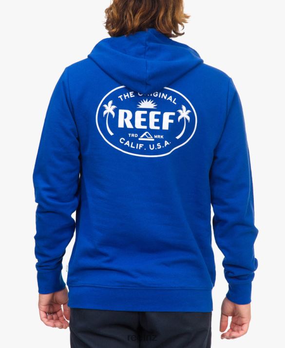 Reef NZ 62JVZ742 - Fraser Pullover Hoodie Men Cobalt Blue Reef