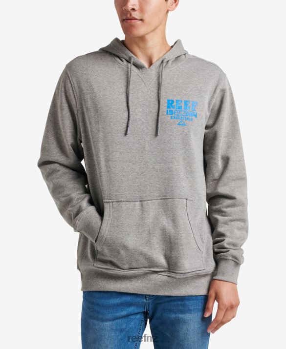 Reef NZ 62JVZ743 - Carland Pullover Hoodie Men Steel Grey Reef