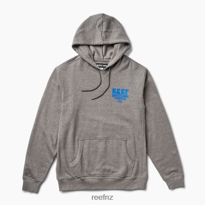 Reef NZ 62JVZ743 - Carland Pullover Hoodie Men Steel Grey Reef