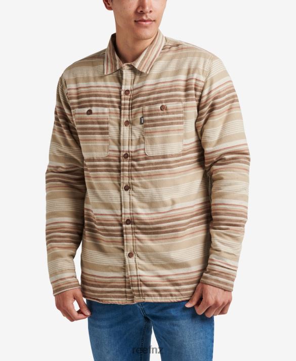 Reef NZ 62JVZ590 - Toro Long Sleeve Sherpa Jacket Men Almond Milk Reef