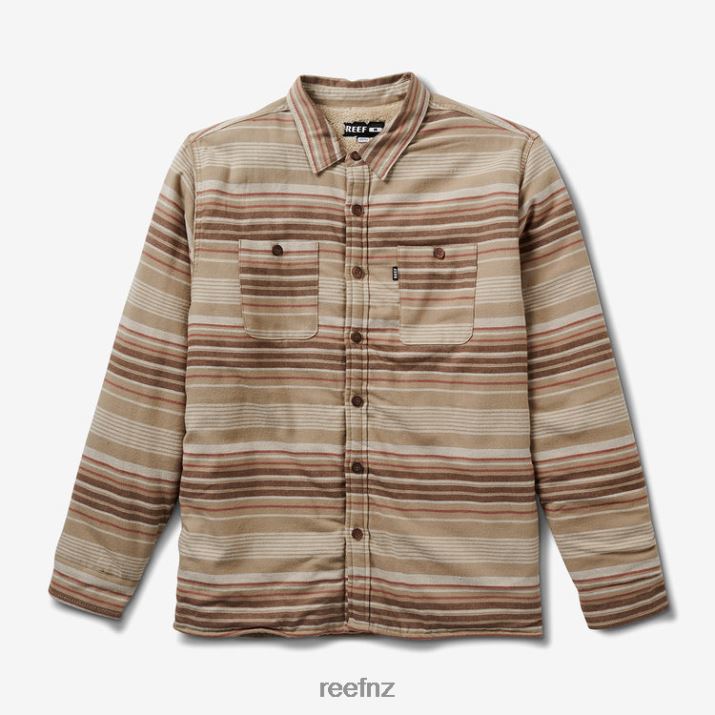 Reef NZ 62JVZ590 - Toro Long Sleeve Sherpa Jacket Men Almond Milk Reef