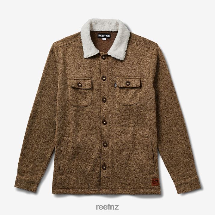 Reef NZ 62JVZ726 - Owen Shacket Men Coriander Reef