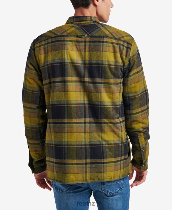 Reef NZ 62JVZ727 - Hickman Long Sleeve Shacket Men Avocado Reef