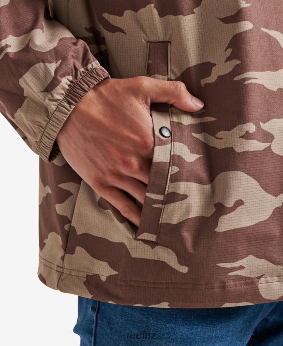 Reef NZ 62JVZ729 - Tango Anorak Lightweight Windbreaker Men Coriander Reef