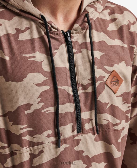 Reef NZ 62JVZ729 - Tango Anorak Lightweight Windbreaker Men Coriander Reef