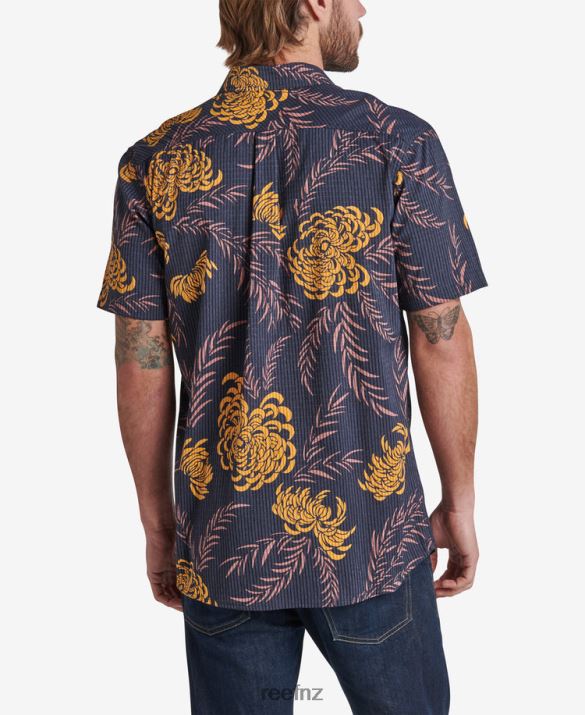 Reef NZ 62JVZ635 - Cole Short Sleeve Shirt Men Night Sky Reef