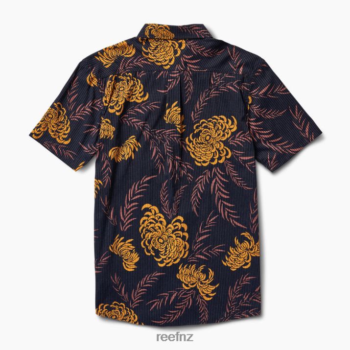Reef NZ 62JVZ635 - Cole Short Sleeve Shirt Men Night Sky Reef