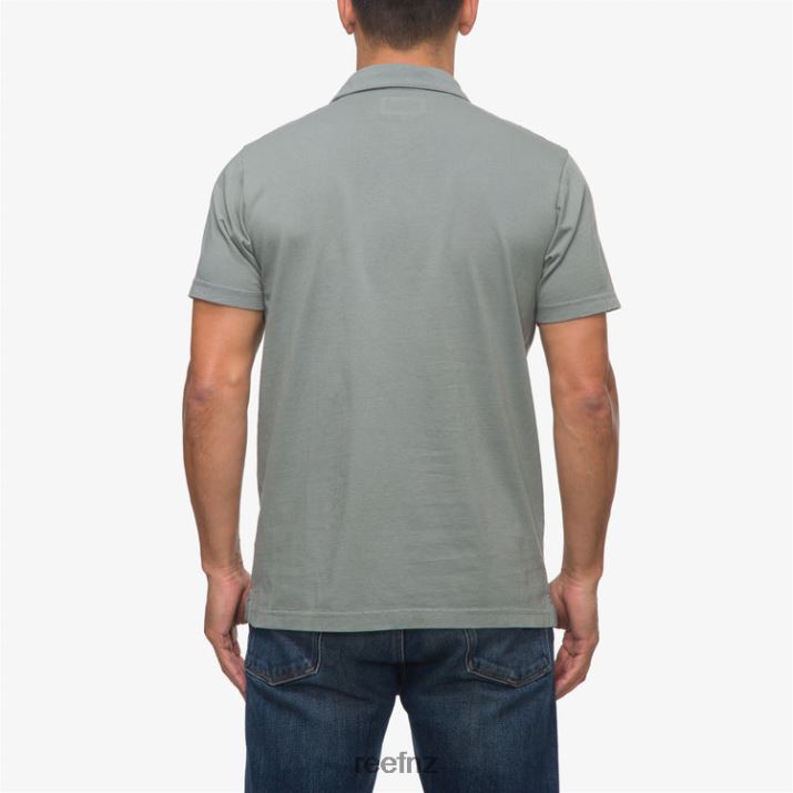 Reef NZ 62JVZ637 - Walker Short Sleeve Polo Men Chinois Green Reef