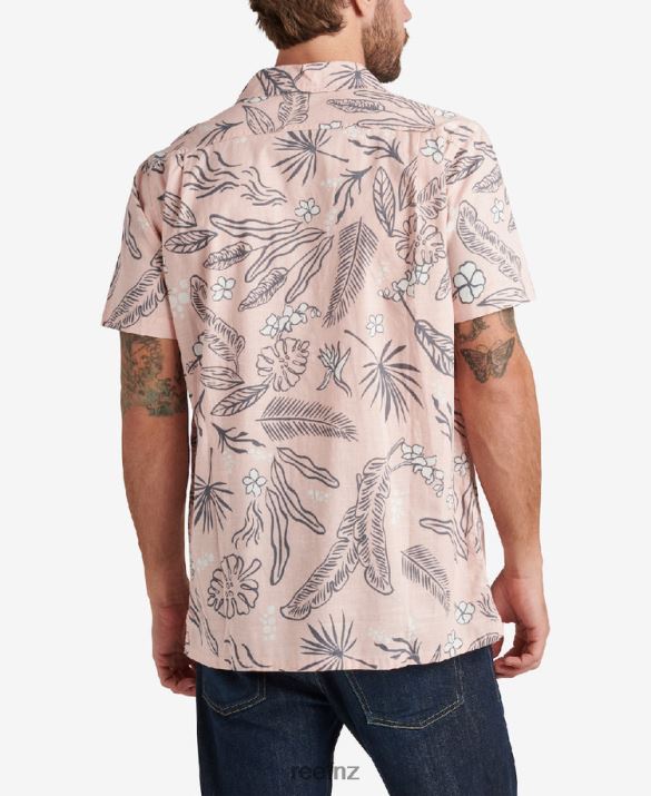 Reef NZ 62JVZ639 - Rockdale Short Sleeve Shirt Men Sepia Rose Reef