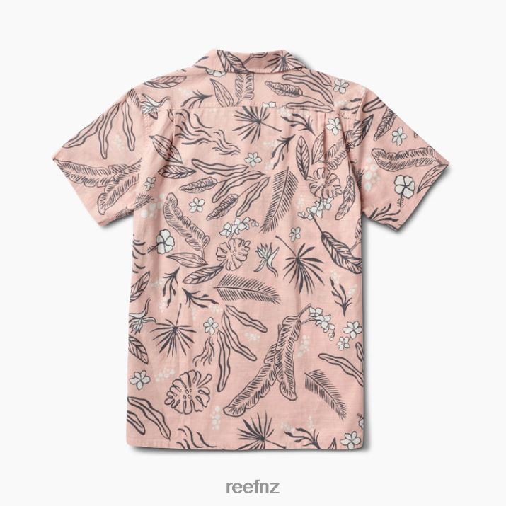 Reef NZ 62JVZ639 - Rockdale Short Sleeve Shirt Men Sepia Rose Reef