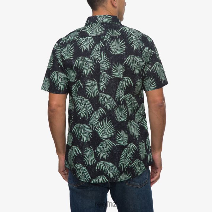 Reef NZ 62JVZ640 - Culber Short Sleeve Shirt Men Caviar Reef
