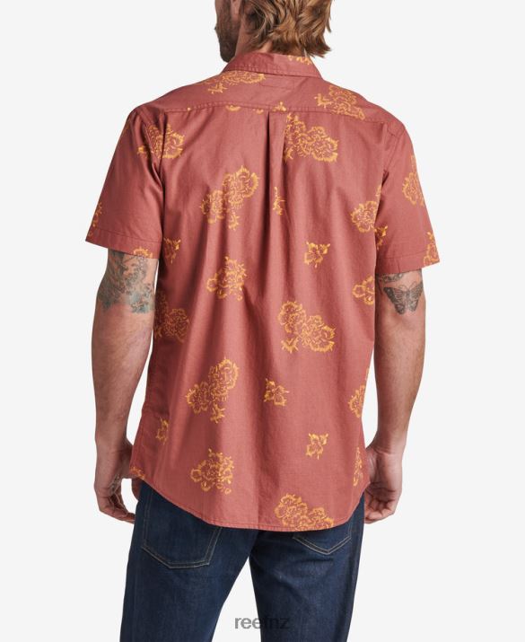 Reef NZ 62JVZ642 - Forge Short Sleeve Shirt Men Mahogany Reef