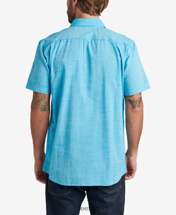 Reef NZ 62JVZ643 - Winfred Short Sleeve Shirt Men Starlight Blue Reef