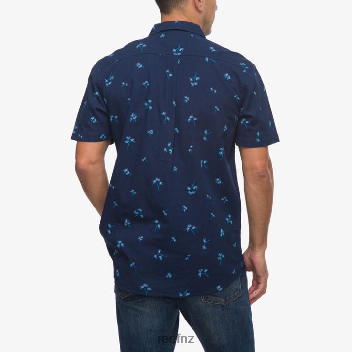 Reef NZ 62JVZ644 - Corbin Short Sleeve Shirt Men Insigna Blue Reef