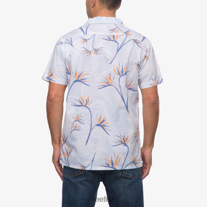 Reef NZ 62JVZ647 - Farley Short Sleeve Shirt Men Bright White Reef