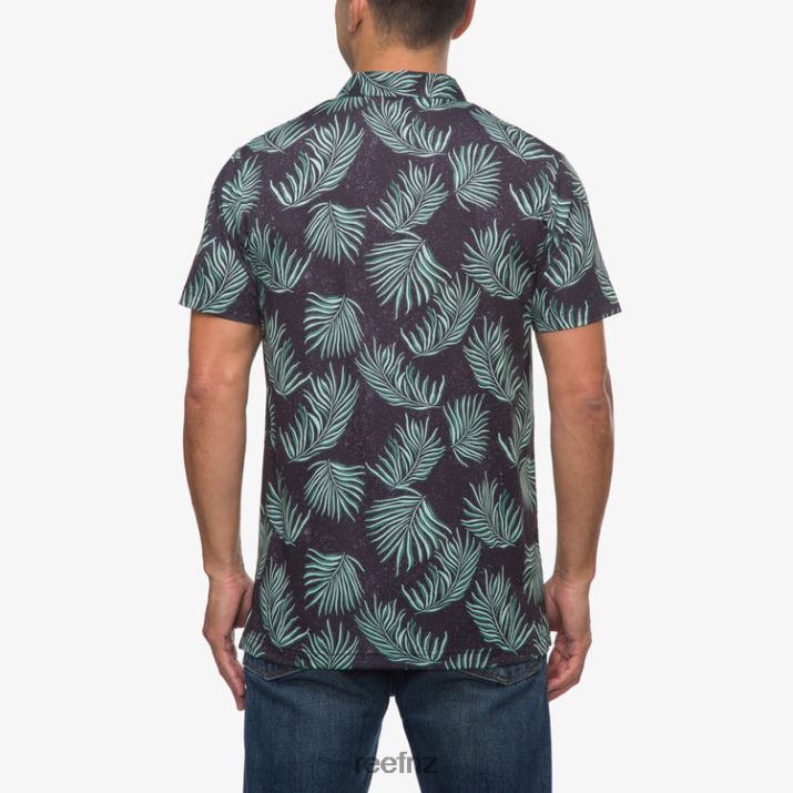 Reef NZ 62JVZ655 - Spinner Short Sleeve Polo Men Caviar Reef