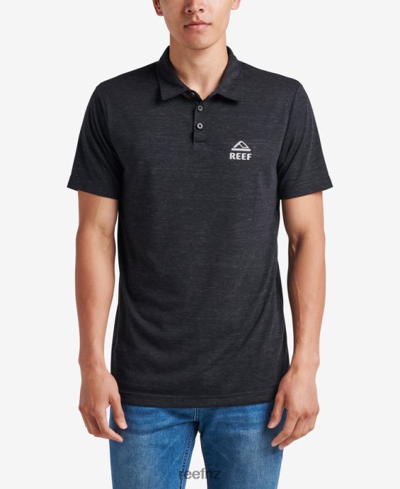 Reef NZ 62JVZ656 - Piston Tech Short Sleeve Polo Men Caviar Reef