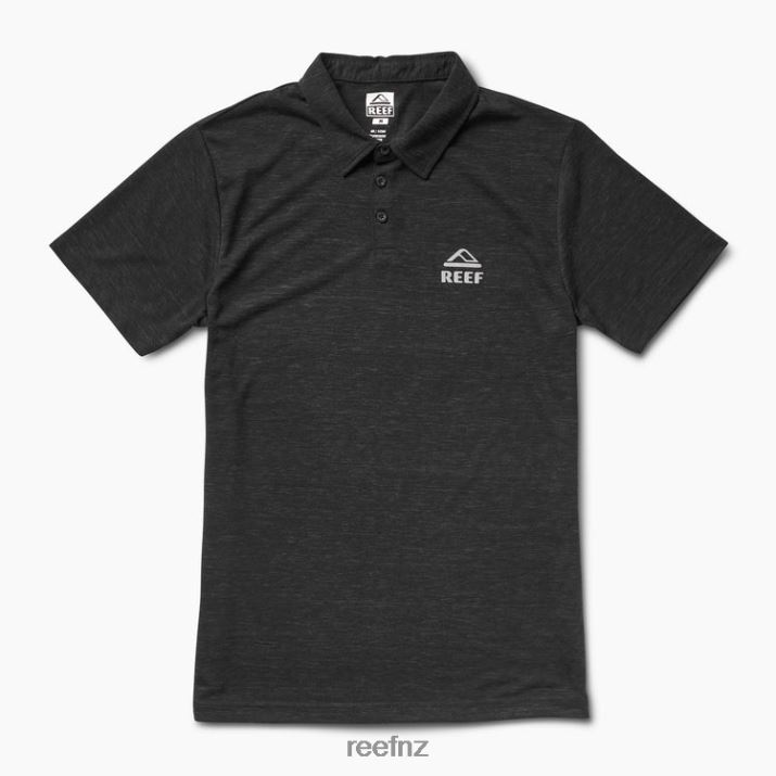 Reef NZ 62JVZ656 - Piston Tech Short Sleeve Polo Men Caviar Reef
