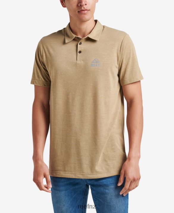 Reef NZ 62JVZ658 - Piston Tech Short Sleeve Polo Men Coriander Reef