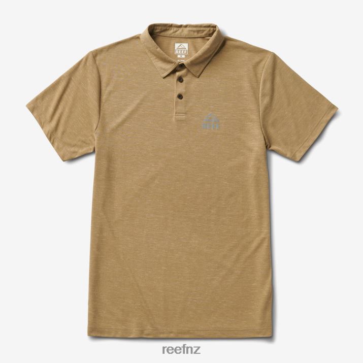 Reef NZ 62JVZ658 - Piston Tech Short Sleeve Polo Men Coriander Reef
