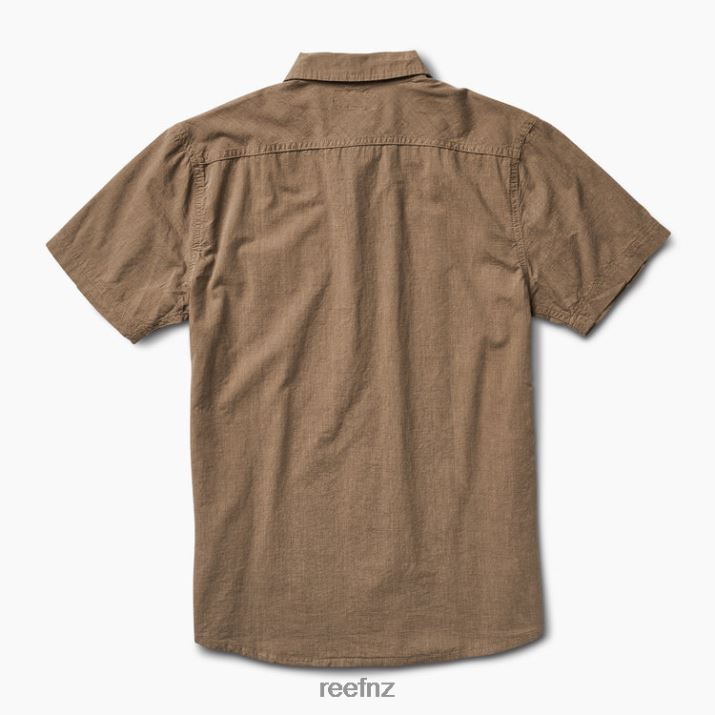 Reef NZ 62JVZ659 - Winfred Short Sleeve Shirt Men Rain Drum Reef