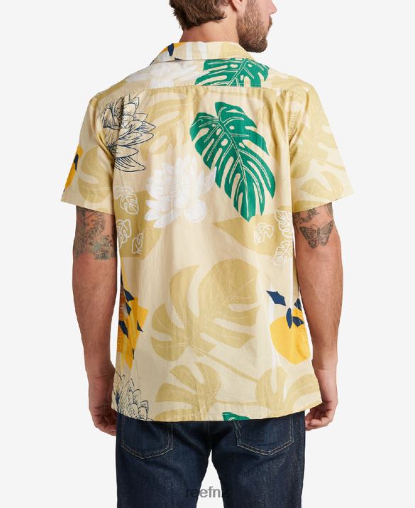 Reef NZ 62JVZ660 - Otis Short Sleeve Shirt Men Fog Reef