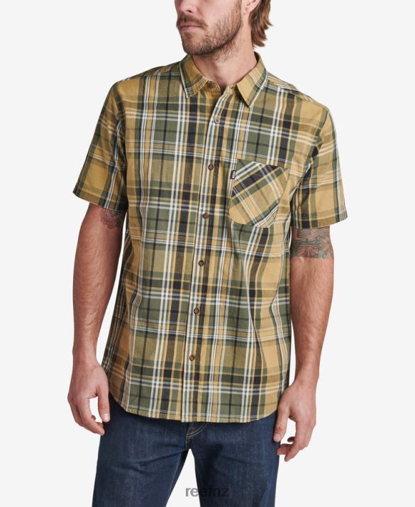 Reef NZ 62JVZ662 - Pardy Short Sleeve Woven Shirt Men Fennel Seed Reef