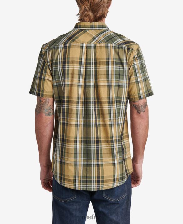 Reef NZ 62JVZ662 - Pardy Short Sleeve Woven Shirt Men Fennel Seed Reef