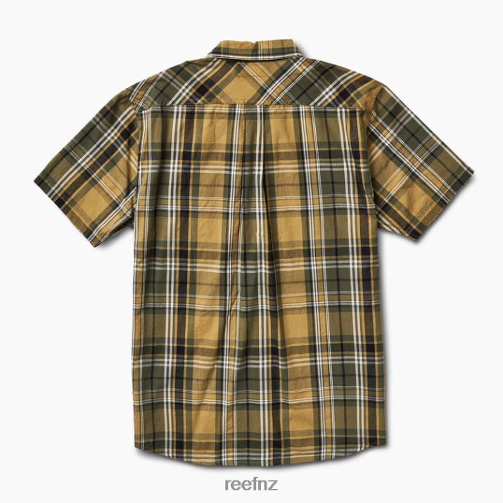 Reef NZ 62JVZ662 - Pardy Short Sleeve Woven Shirt Men Fennel Seed Reef