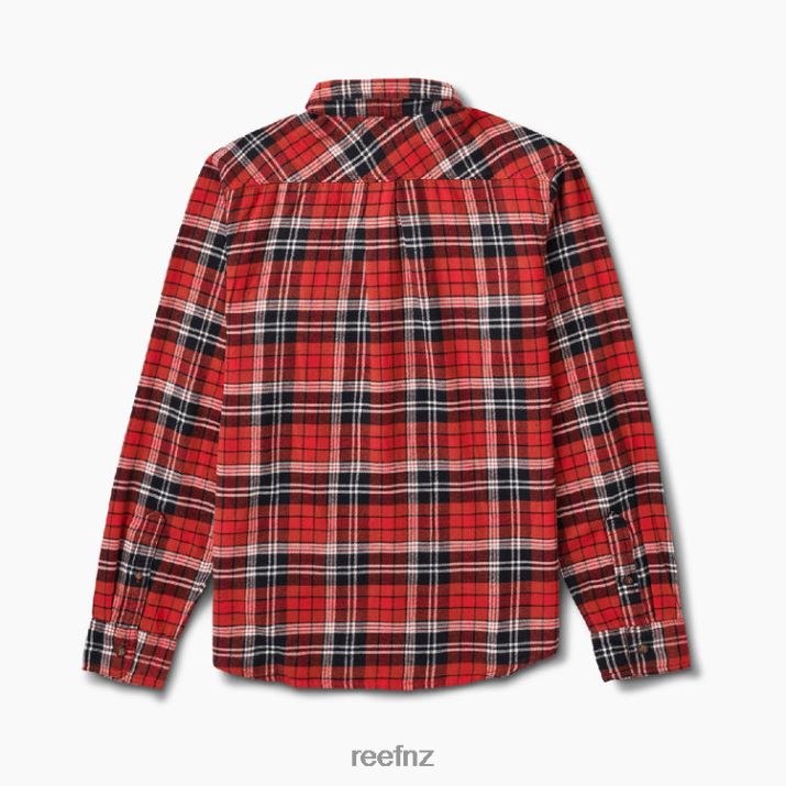 Reef NZ 62JVZ664 - Bisbee Flannel Woven Shirt Men Chili Pepp Reef