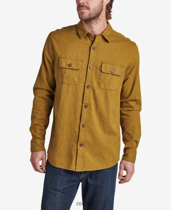 Reef NZ 62JVZ665 - Rask Long Sleeve Flannel Men Dark Olive Reef