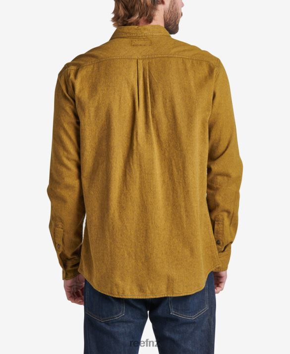 Reef NZ 62JVZ665 - Rask Long Sleeve Flannel Men Dark Olive Reef
