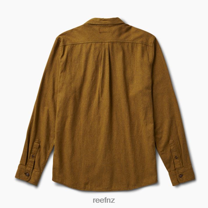 Reef NZ 62JVZ665 - Rask Long Sleeve Flannel Men Dark Olive Reef