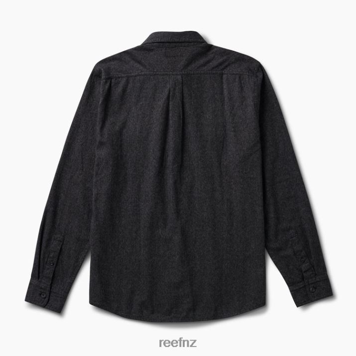 Reef NZ 62JVZ666 - Rask Long Sleeve Flannel Men Caviar Reef