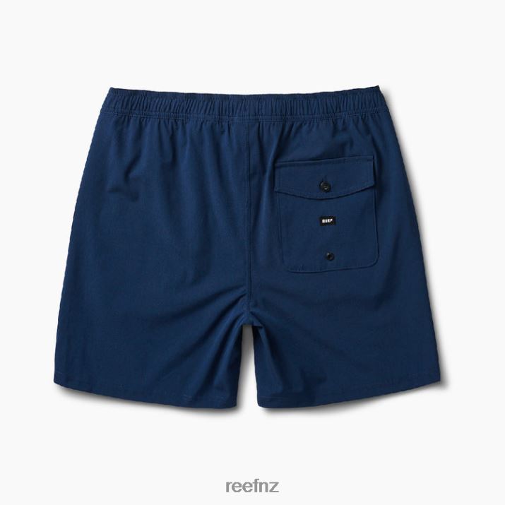 Reef NZ 62JVZ669 - Fields Elastic Waist Walk Shorts 17\" Men Insignia Blue Reef