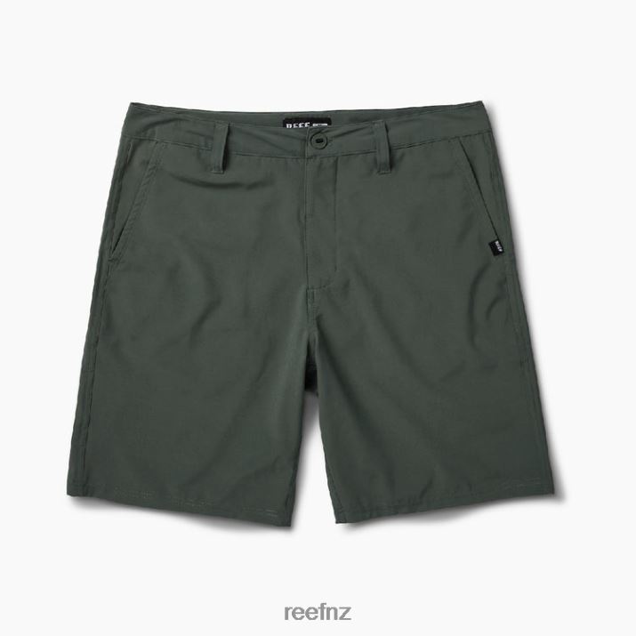 Reef NZ 62JVZ673 - Medford Hybrid Walk Short 19\" Men Thyme Reef