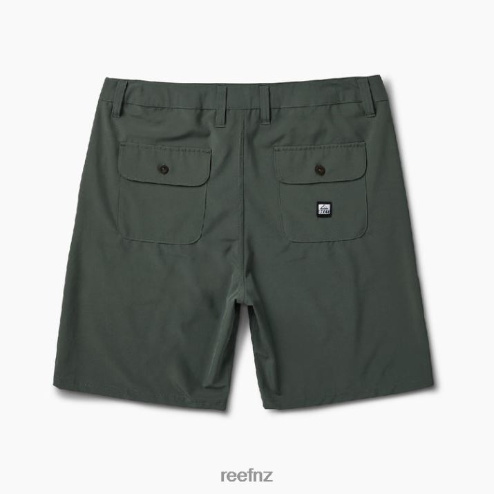 Reef NZ 62JVZ673 - Medford Hybrid Walk Short 19\" Men Thyme Reef