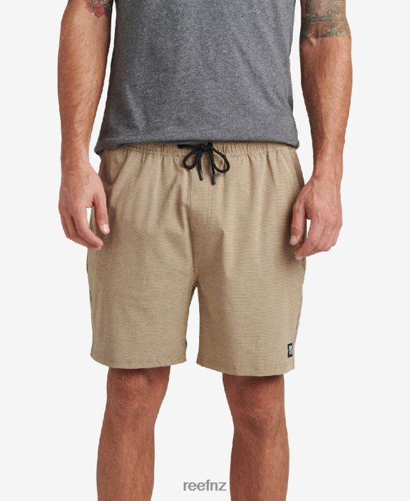 Reef NZ 62JVZ675 - Fields Elastic Waist Walk Shorts 17" Men Kelp Reef