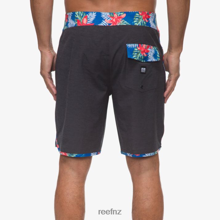 Reef NZ 62JVZ682 - Mullen Board Short 19\" Men Caviar Reef