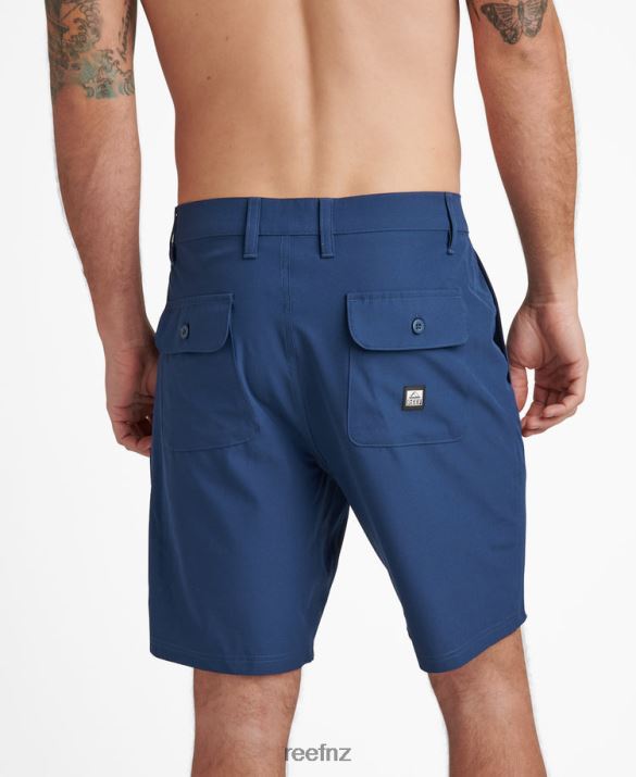 Reef NZ 62JVZ683 - Medford Hybrid Walk Short 19\" Men Insigna Blue Reef