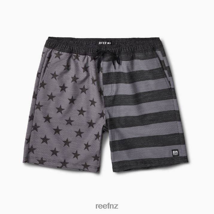 Reef NZ 62JVZ684 - Hancock Board Short 18\" Men Caviar Reef