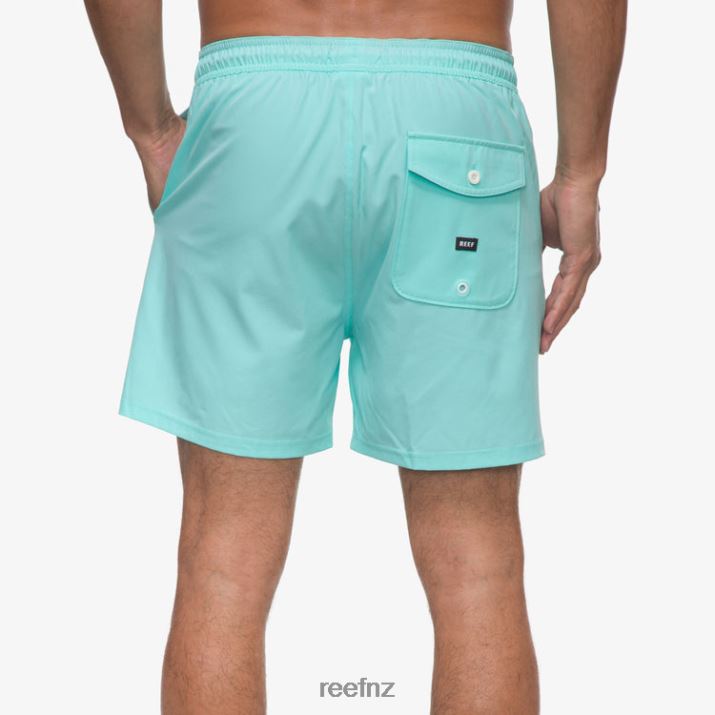 Reef NZ 62JVZ689 - Marzo Elastic Waist Board Short 16\" Men Aruba Blue Reef