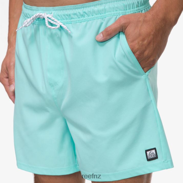 Reef NZ 62JVZ689 - Marzo Elastic Waist Board Short 16\" Men Aruba Blue Reef