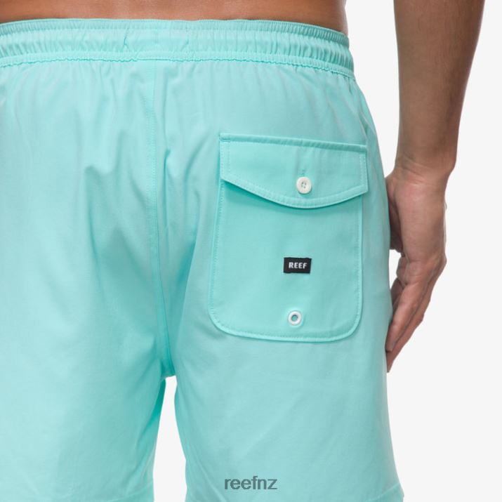 Reef NZ 62JVZ689 - Marzo Elastic Waist Board Short 16\" Men Aruba Blue Reef