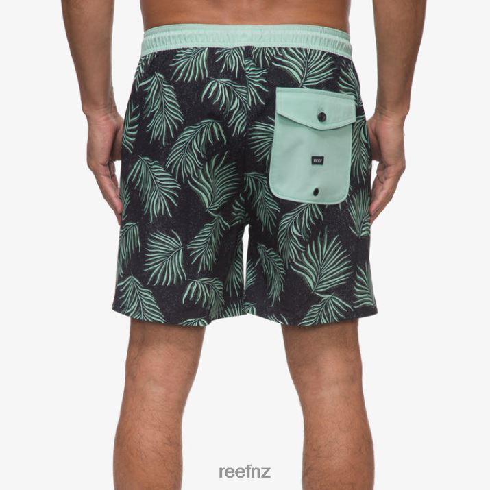 Reef NZ 62JVZ692 - Reno Elastic Waist Board Short 17\" Men Caviar Reef