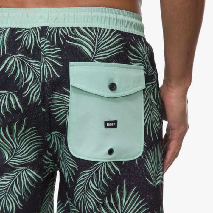 Reef NZ 62JVZ692 - Reno Elastic Waist Board Short 17\" Men Caviar Reef