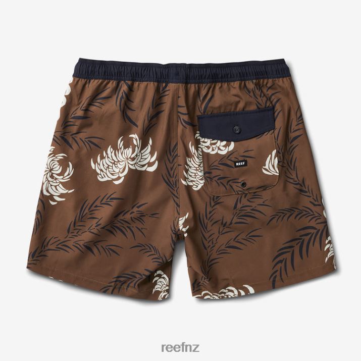 Reef NZ 62JVZ696 - John Volley Short 17\" Men Dark Olive Reef