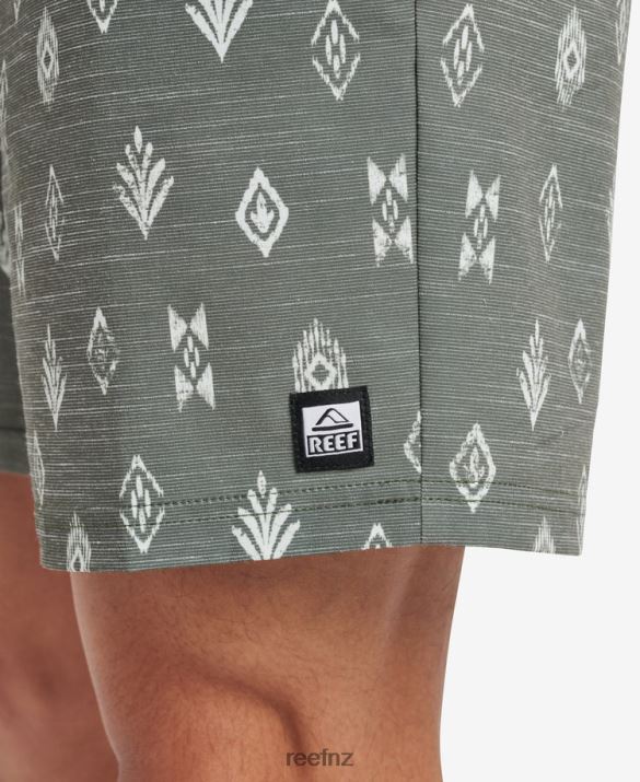 Reef NZ 62JVZ697 - Billy Volley Short 17\" Men Thyme Reef
