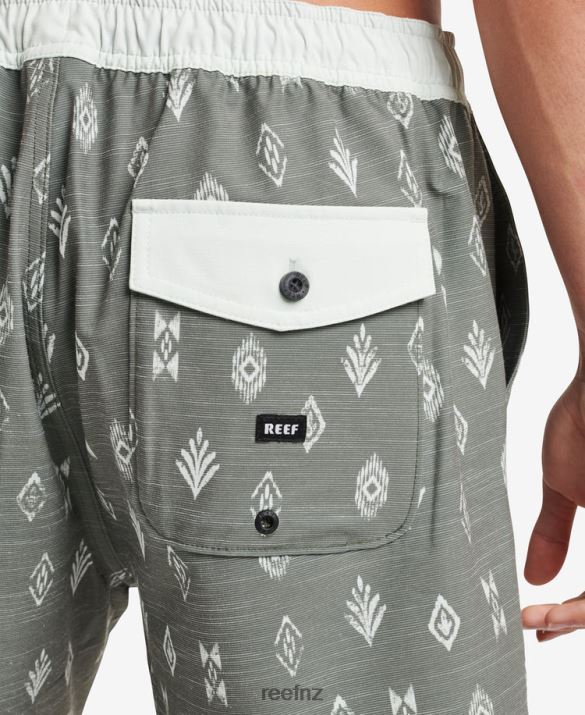 Reef NZ 62JVZ697 - Billy Volley Short 17\" Men Thyme Reef