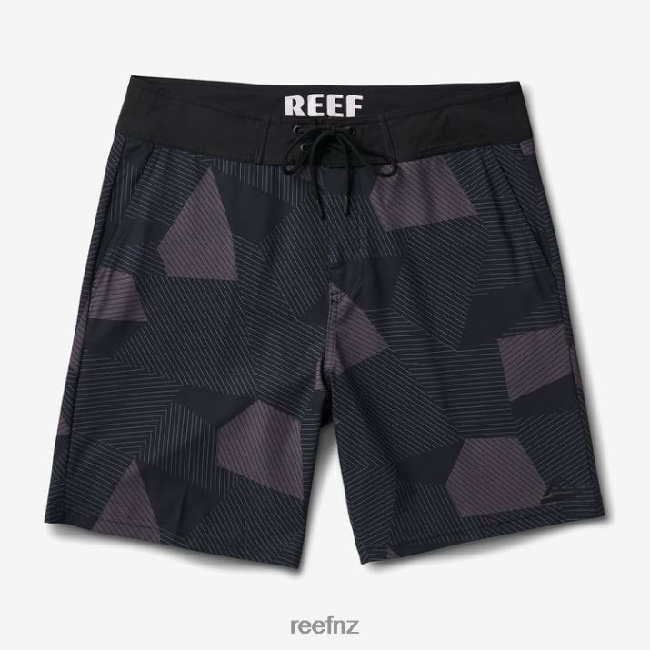 Reef NZ 62JVZ701 - Burman Board Short 19\" Men Caviar Reef